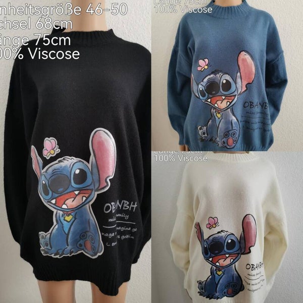 Stitch Strickpullover Größe 46-50 Einheitsgröße