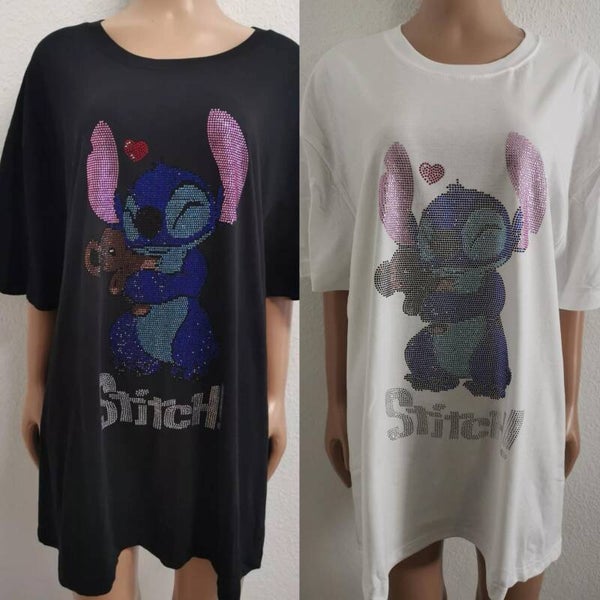 Stitch Glitzer Shirt Größe 36 bis 56/58 vorhanden