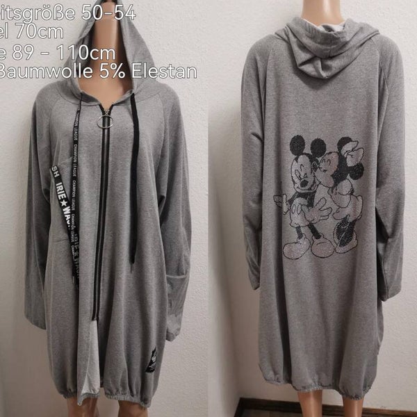 Mickey Mouse Glitzer Übergangsjacke Größe 50-54 Einheitsgröße