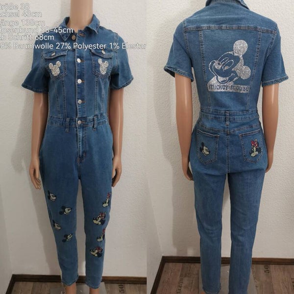 Mickey Mouse Glitzer Jumpsuit Größe 38