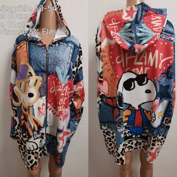 Snoopy Übergangsjacke Größe 50-54 Einheitsgröße