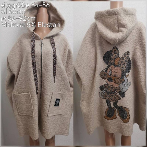 Minnie Mouse Glitzer Mantel Größe 54-56 Einheitsgröße
