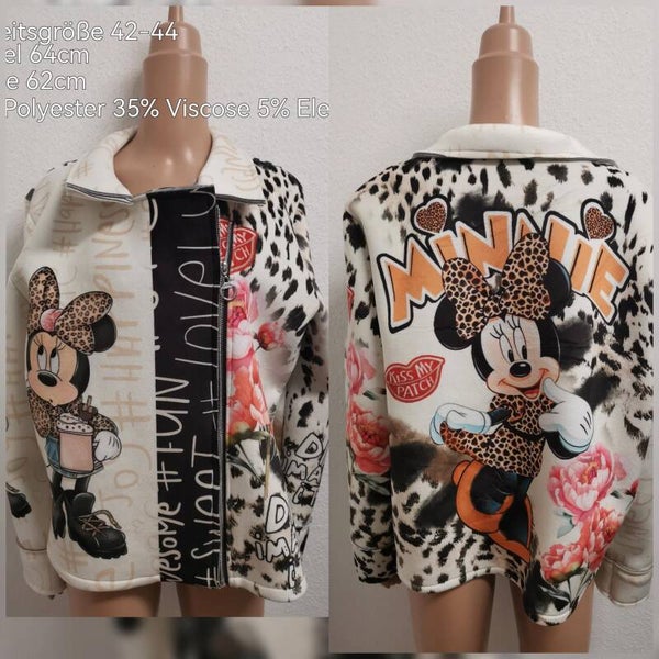 Gefütterte Minnie Mouse Jacke Größe 42-44 Einheitsgröße