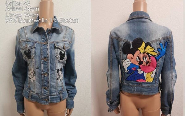 Mickey Mouse Jeansjacke Größe 38
