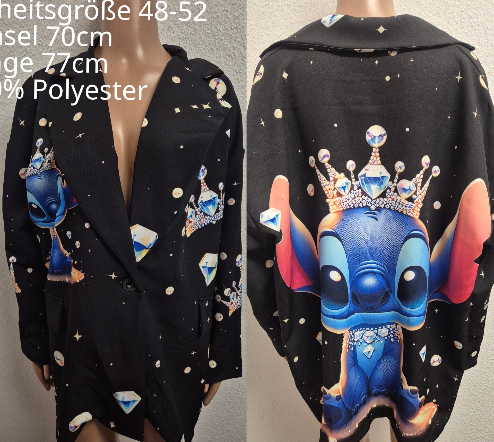 Stitch Blazer Größe 48-52 Einheitsgröße