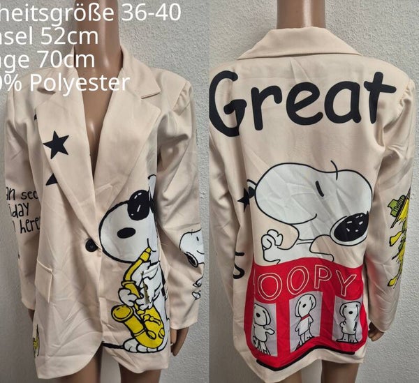 Snoopy Blazer Größe 36-40 Einheitsgröße
