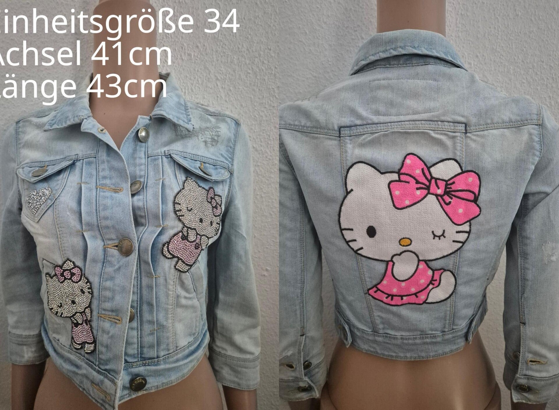 Hello Kitty Denim Jeansjacke Größe 34