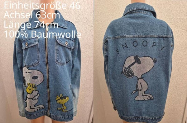 Snoopy Denim Jeansjacke Größe 46