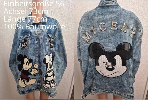Mickey Mouse Jeansjacke Größe 56