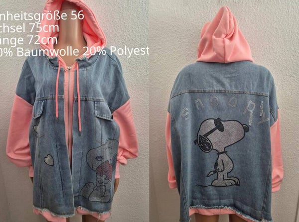 Snoopy Denim Jeansjacke Größe 56