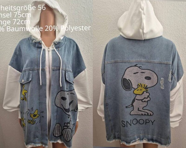Snoopy Denim Jeansjacke Größe 56
