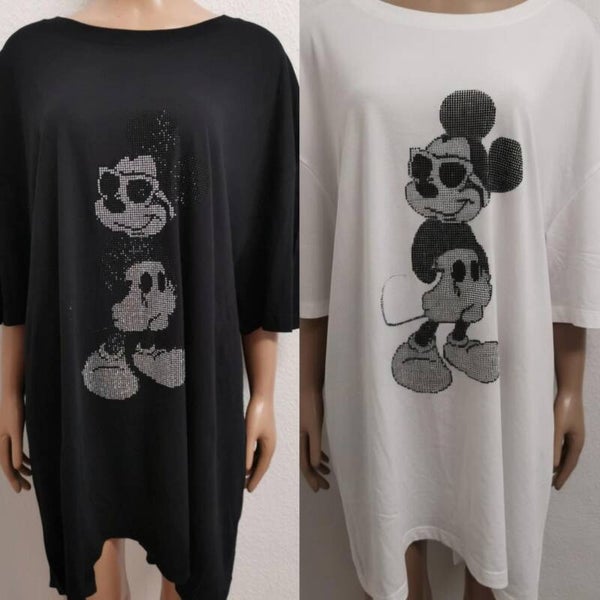 Mickey Mouse Glitzer Shirt Größe 36 bis 56/58 vorhanden