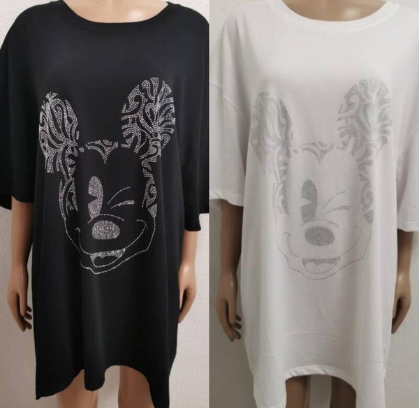 Mickey Mouse Glitzer Shirt Größe 36 bis 56/58 vorhanden