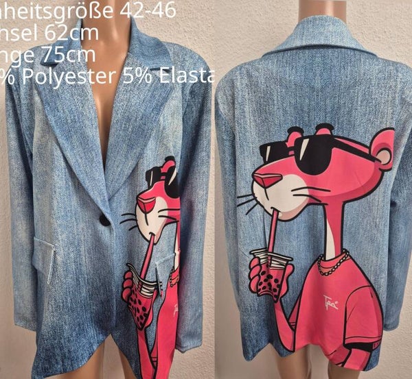 Pink Panther Blazer Größe 42-46 Einheitsgröße