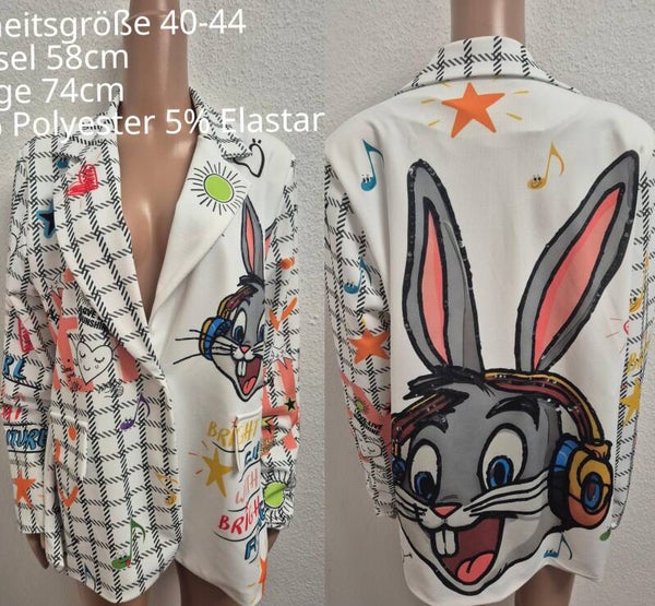 Bugs Bunny Blazer Größe 40-44 Einheitsgröße