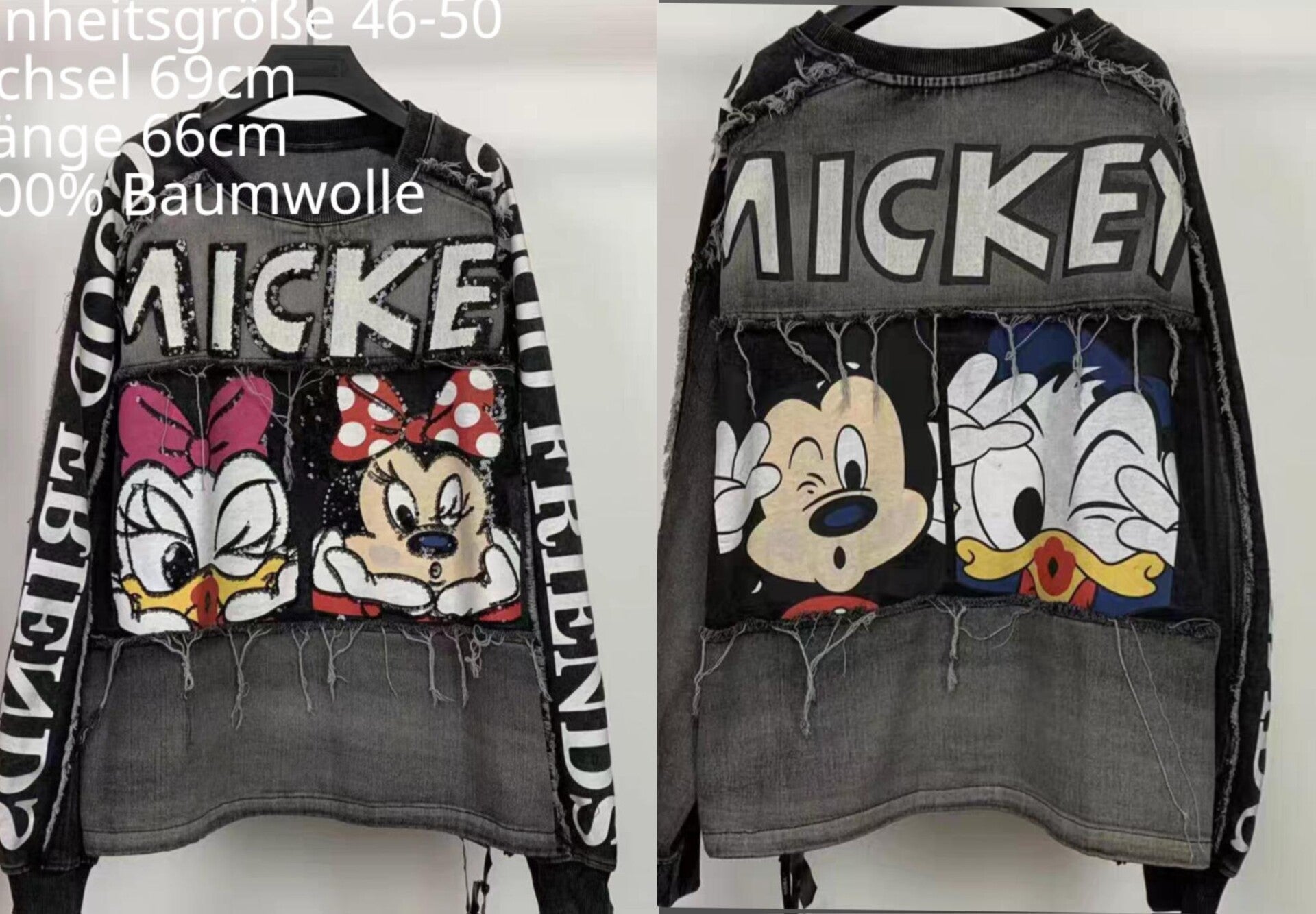 Mickey Mouse Pullover Größe 46-50 Einheitsgröße