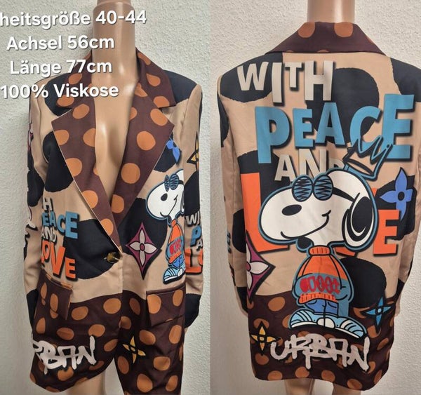 Snoopy Blazer Größe 40-44 Einheitsgröße