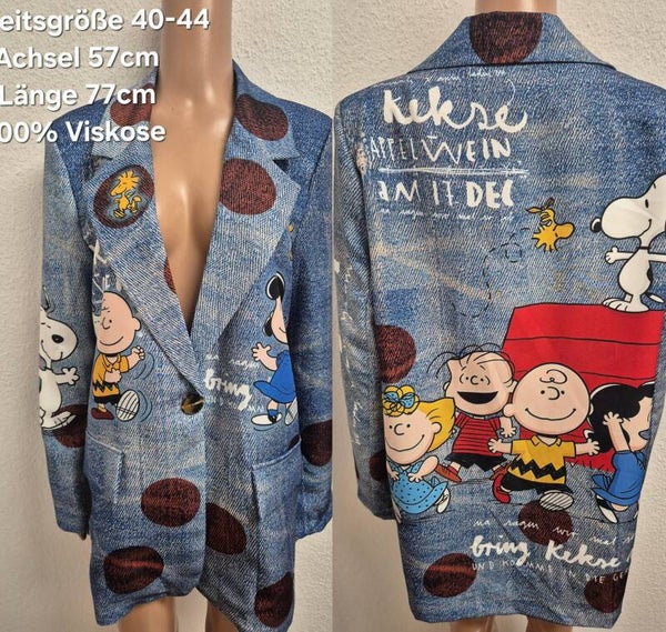 Snoopy Blazer Größe 40-44 Einheitsgröße