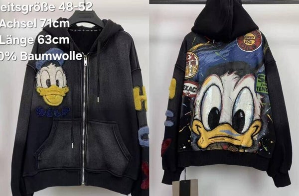 Donald Duck Jacke Größe 48-52 Einheitsgröße