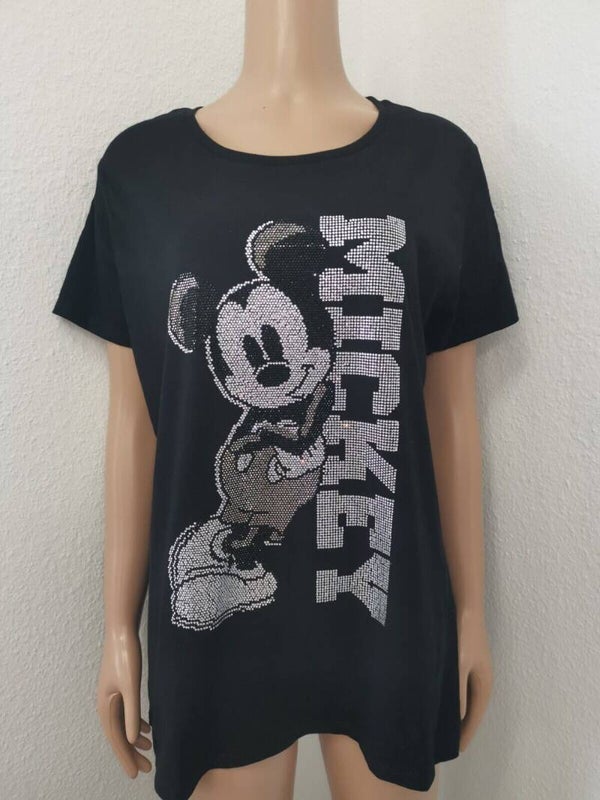 Mickey Mouse Glitzer Shirt Größe 36 bis 56/58 vorhanden