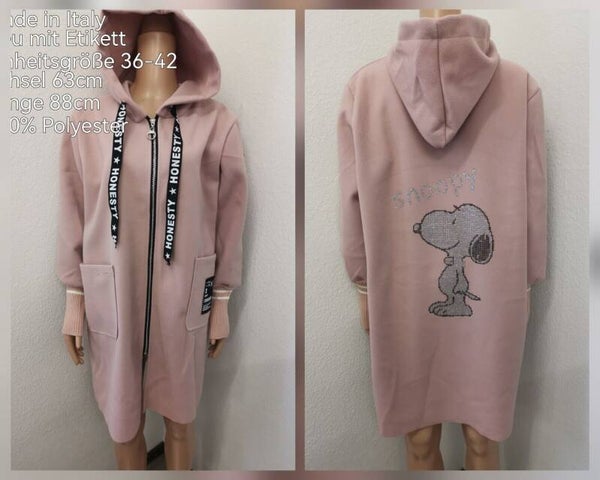 Snoopy Glitzer Übergangsjacke Größe 36 bis 42 tragbar