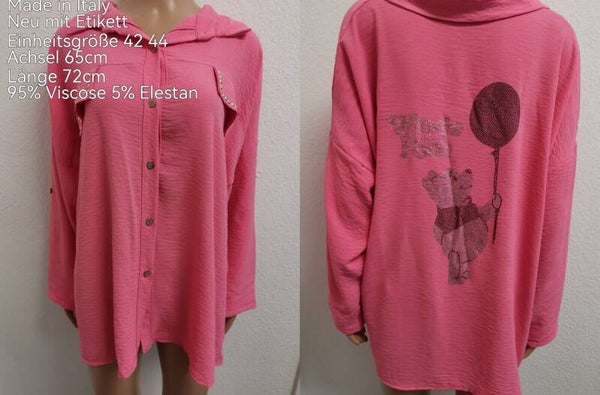 Winnie Pooh Glitzer Bluse Größe 42 44