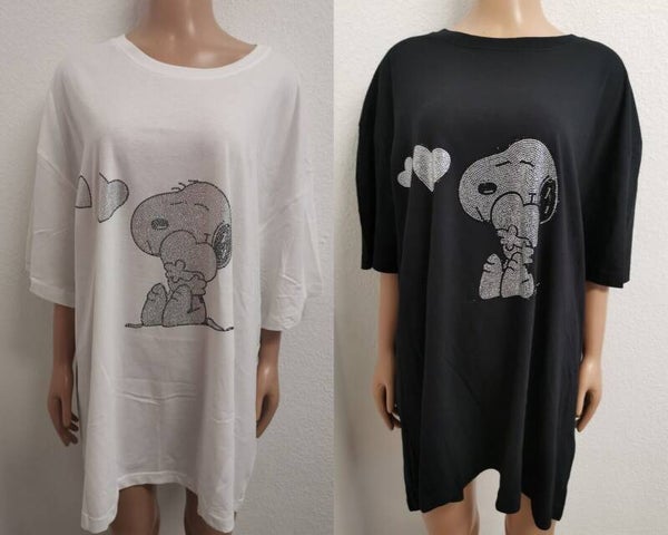Snoopy Glitzer Shirt Größe 36 bis 56/58 vorhanden