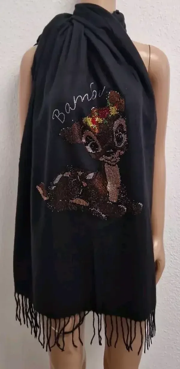 Bambi XXL Glitzer Schal