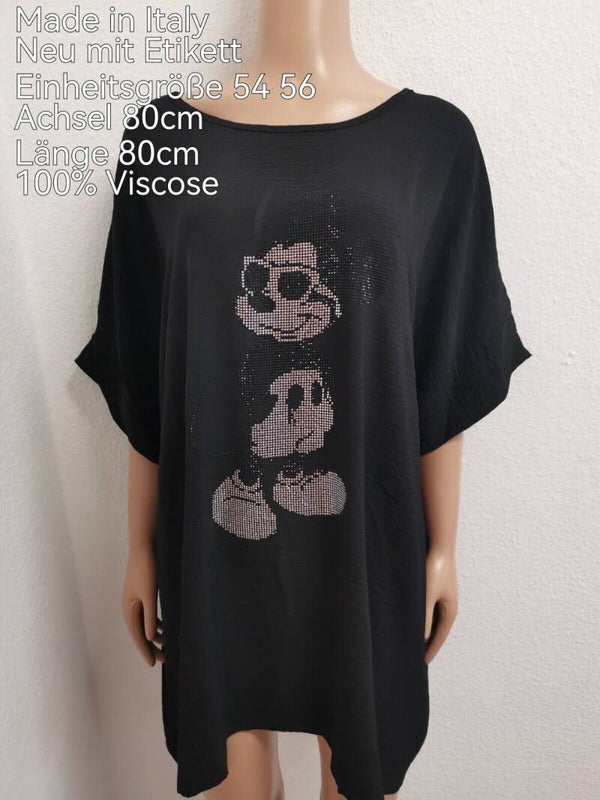 Mickey Mouse Glitzer Shirt Größe 54 56