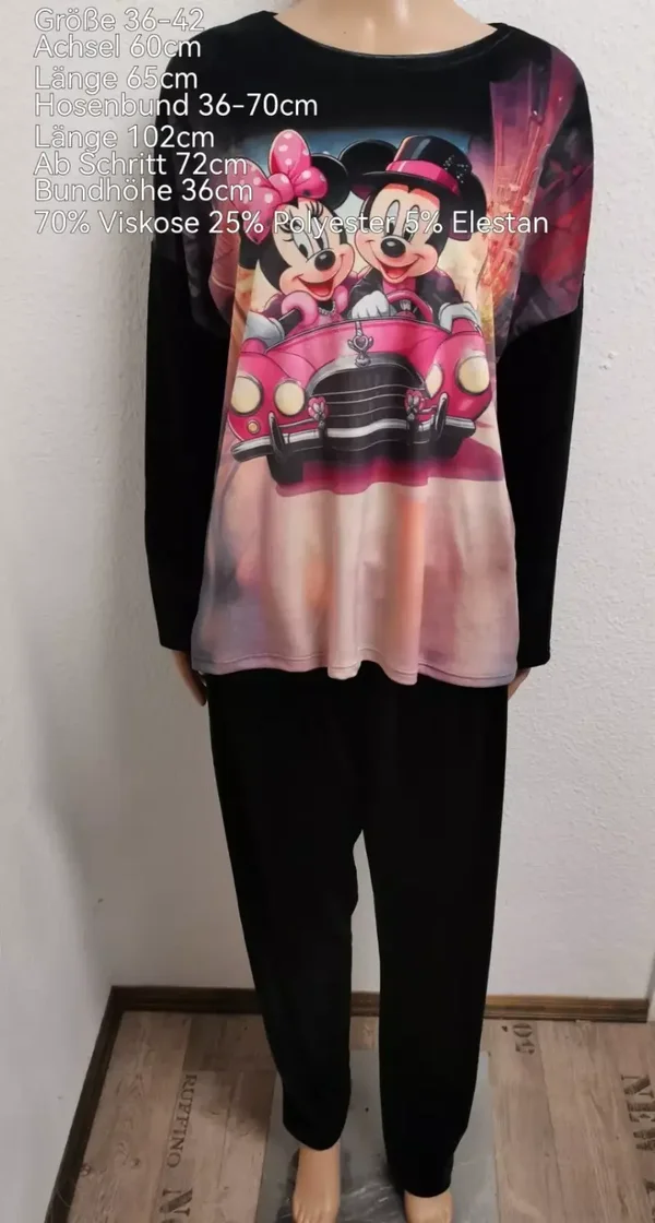 Mickey Mouse Hausanzug Samt Größe 36-42