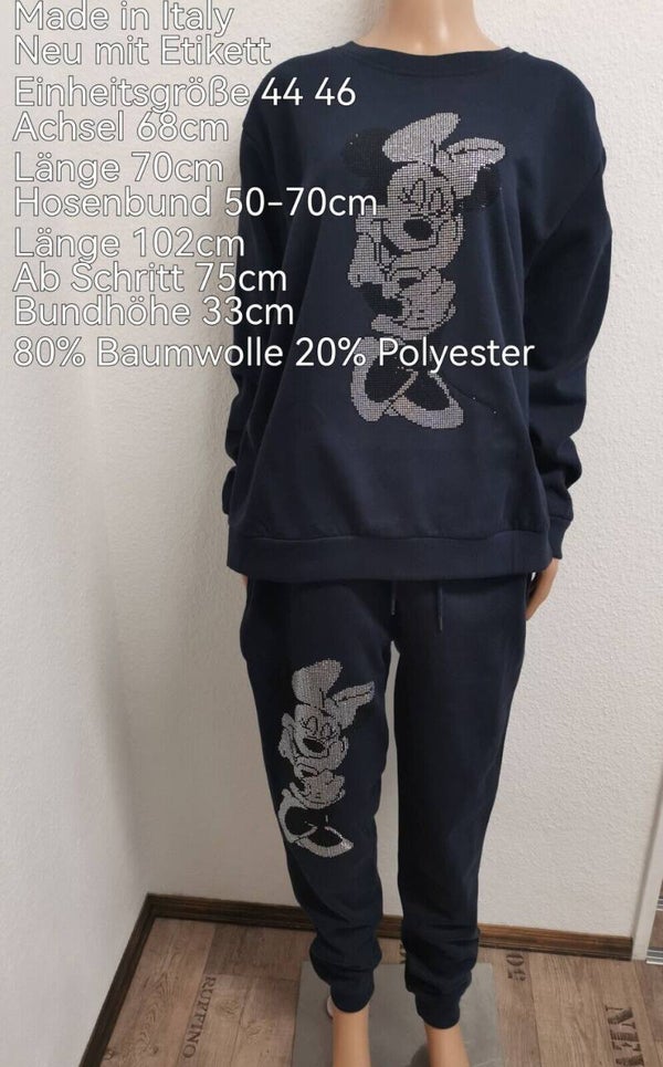 Minnie Mouse Glitzer Jogginganzug Größe 44-46