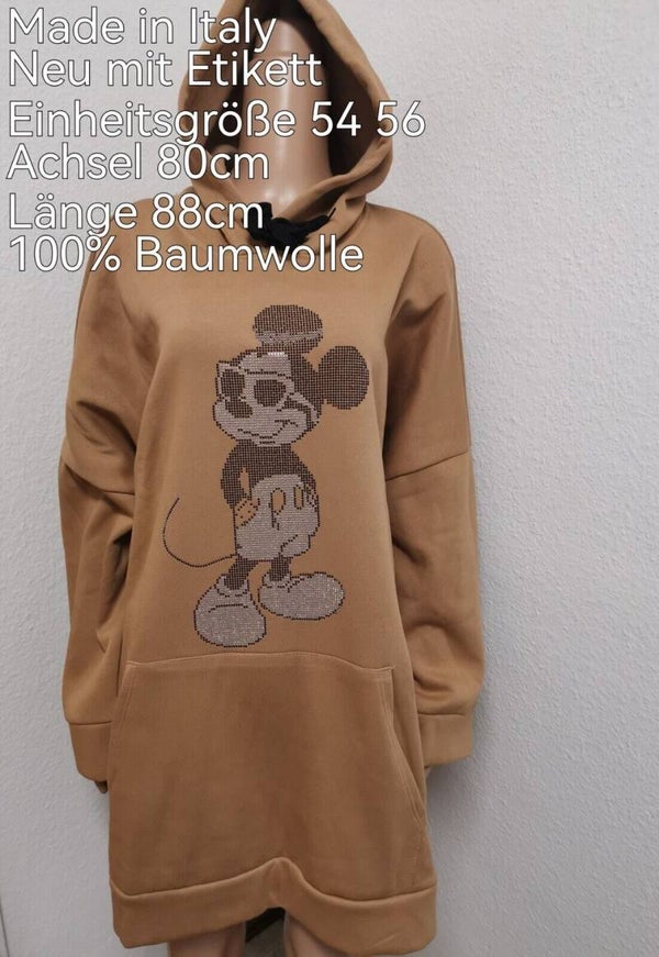 Langer glitzer Mickey Mouse Pullover Größe 54 56