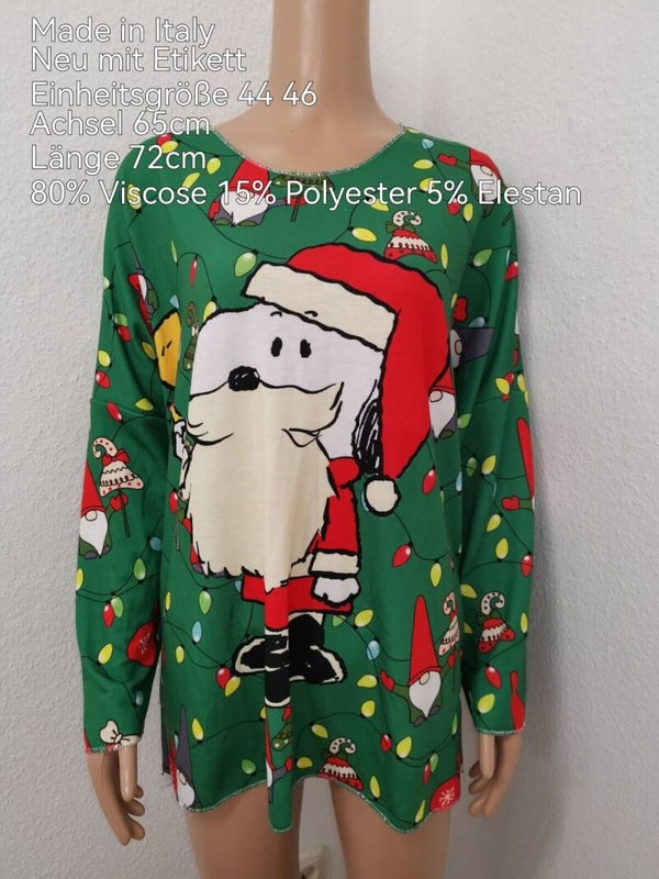 Snoopy Weihntachtspullover Größe 44 46