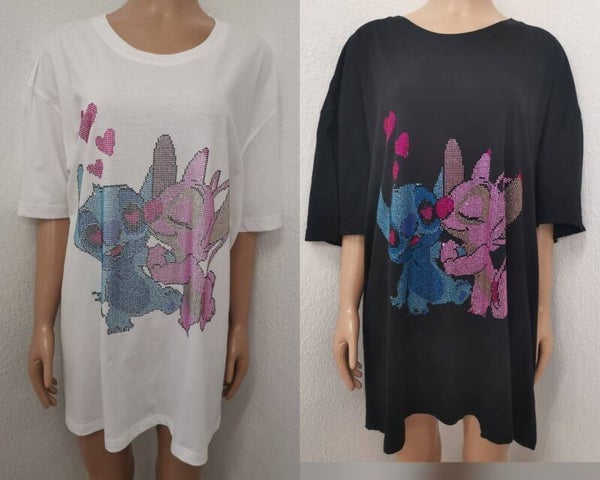 Stitch Glitzer Shirt in Größe 36 bis 56/58 vorhanden