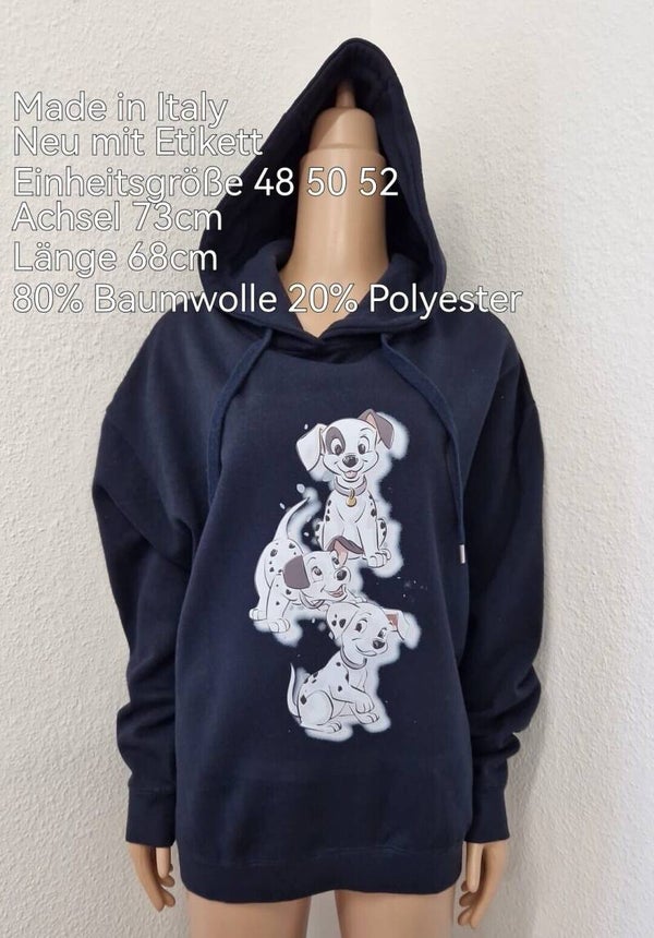 Dalmatiner Kapuzen Pullover Größe 48 50 52
