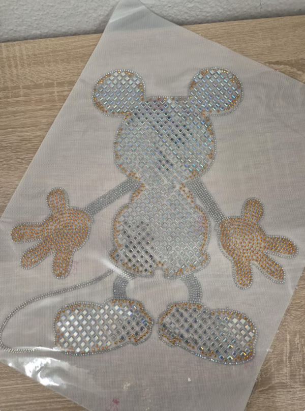 Mickey Mouse Hot Fix Strass Eisen Auf Heat Bling Kristall Transfer Patch Applikation Aufkleber