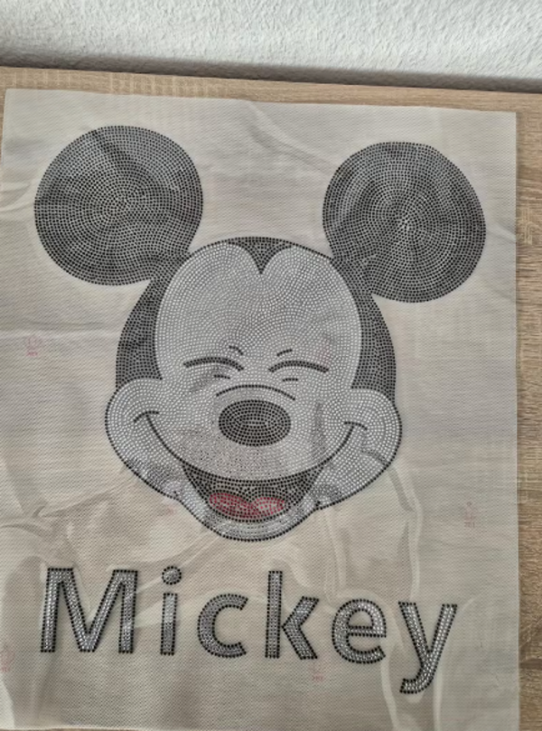Mickey Mouse Hot Fix Strass Eisen Auf Heat Bling Kristall Transfer Patch Applikation Aufkleber