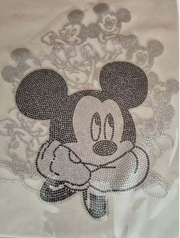 Mickey Mouse Hot Fix Strass Eisen Auf Heat Bling Kristall Transfer Patch Applikation Aufkleber