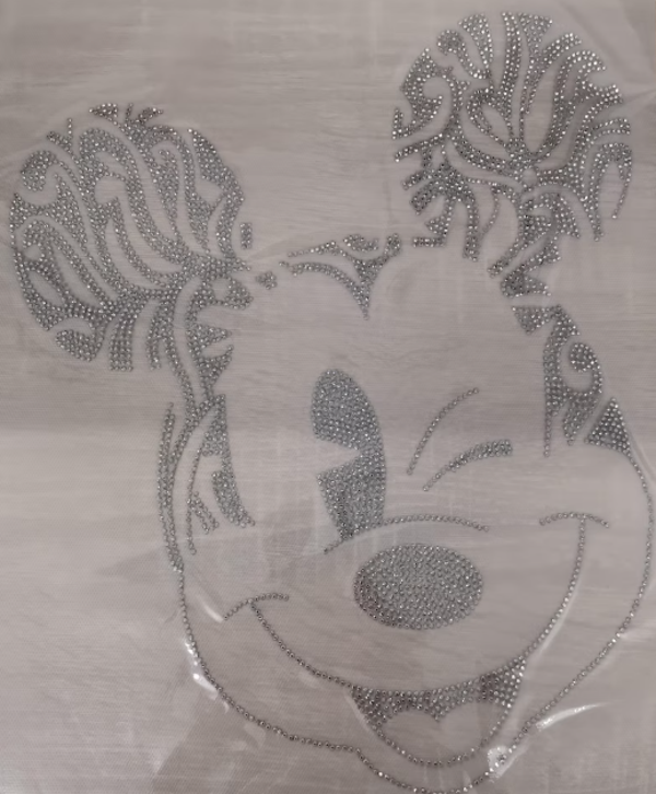 Mickey Mouse Hot Fix Strass Eisen Auf Heat Bling Kristall Transfer Patch Applikation Aufkleber