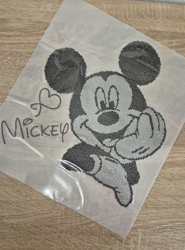 Mickey Mouse Hot Fix Strass Eisen Auf Heat Bling Kristall Transfer Patch Applikation Aufkleber