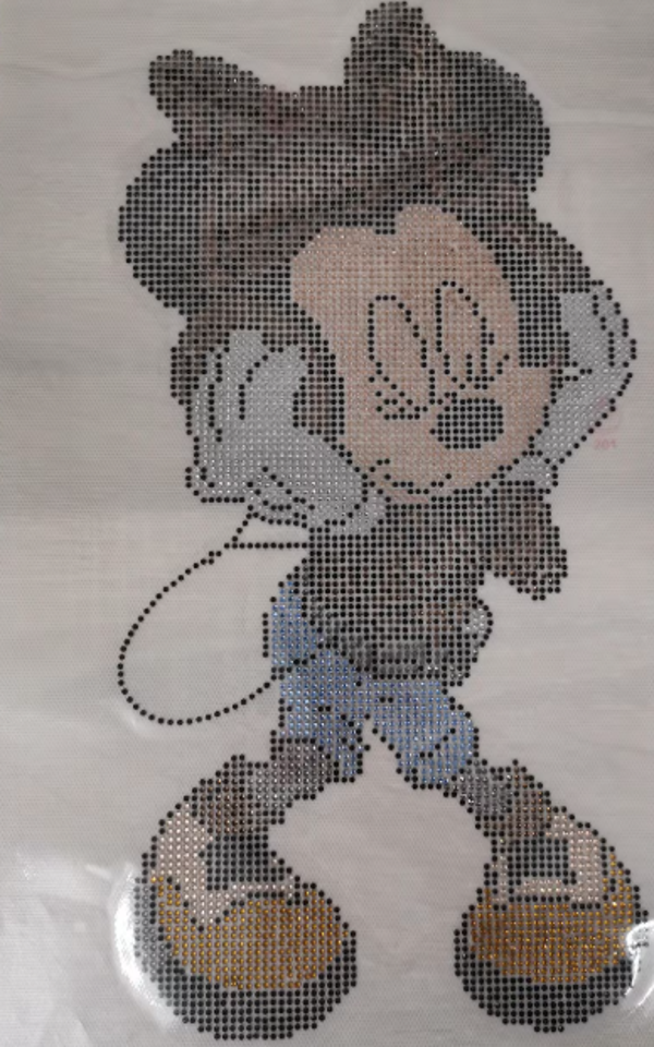 Minnie Mouse Hot Fix Strass Eisen Auf Heat Bling Kristall Transfer Patch Applikation Aufkleber