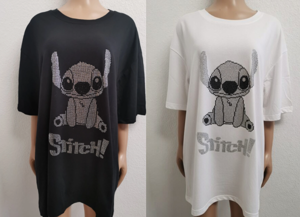 Stitch Glitzer Shirt Größe 36 bis 56/58 vorhanden