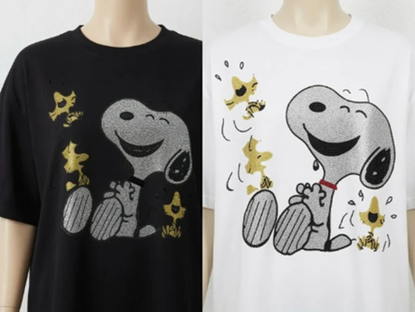 Snoopy Glitzer Shirt Größe 36 bis 58