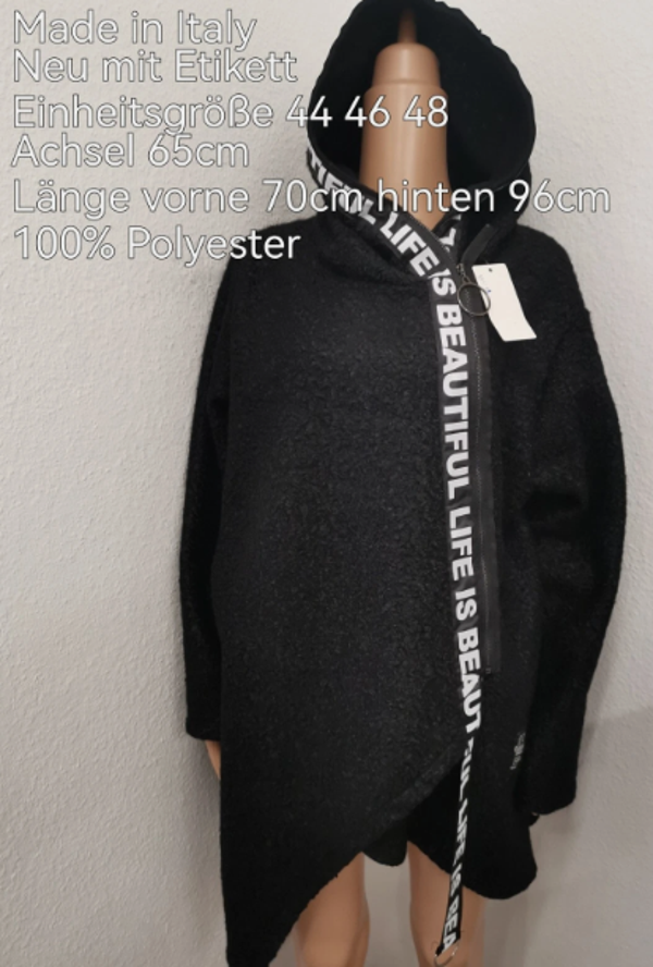 Glitzer Cartoon Mantel mit unseren Wunschmotiv