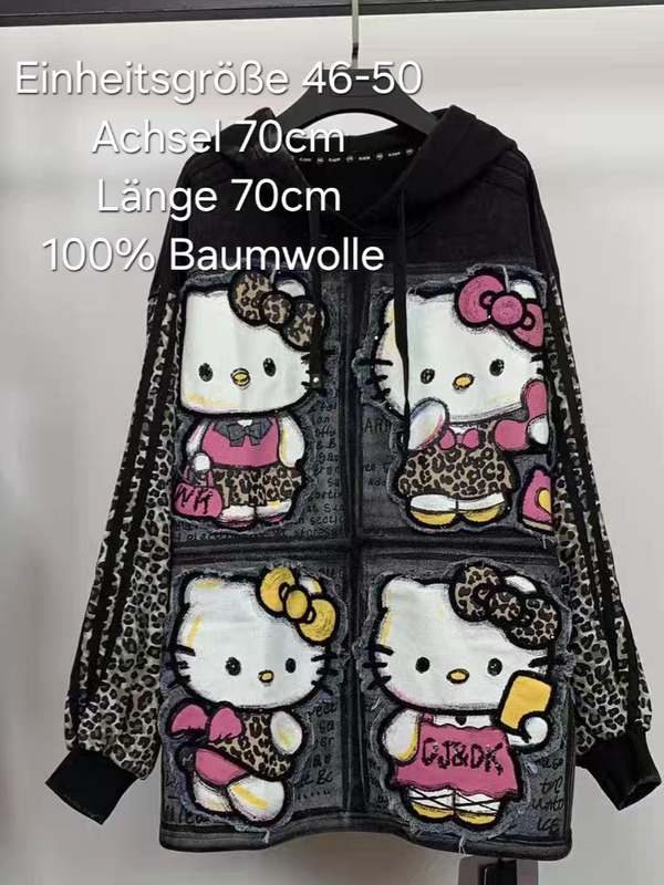 Hello Kitty Pullover Größe 46-50 Einheitsgröße