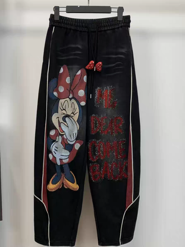 Minnie Mouse Glitzer Hose Größe 42 bis 44 Einheitsgröße