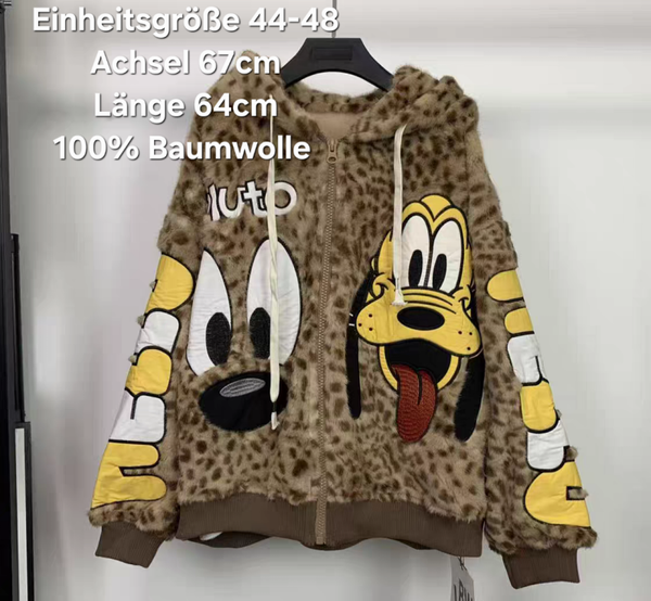 Pluto Plüsch Jacke Größe 44-48 Einheitsgröße