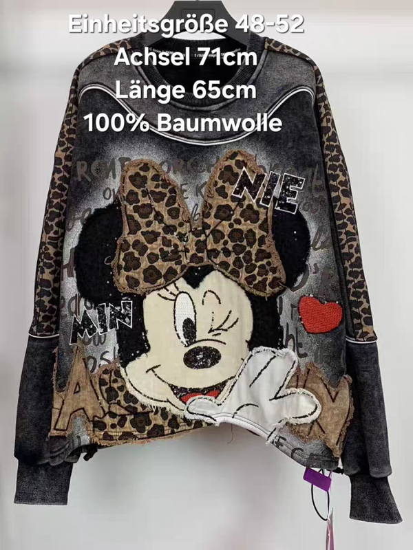 Minnie Mouse Pullover Größe 48-52 Einheitsgröße