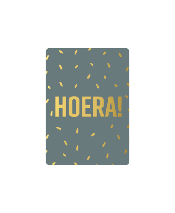Cadeaukaartje - Hoera