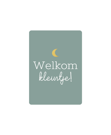 Cadeaukaartje - Welkom kleintje